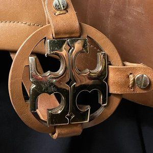 Tory Burch Tan Leather Flops - 7.5